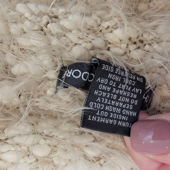 Chelsea & Theodore Long Sleeve Open Eyelash Cardigan With Pockets Size Small - Picture 11 of 12